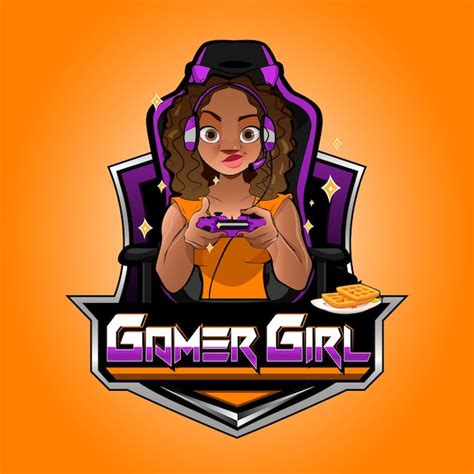 Premium Vector Pro Gamer Girl Esport Gaming Mascot Logo Design