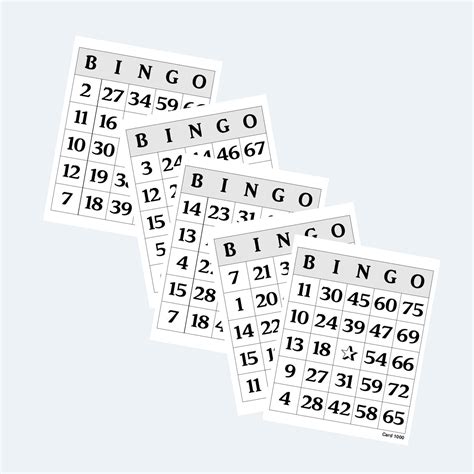 Printable Bingo Cards 2 Per Page Large Print Etsy