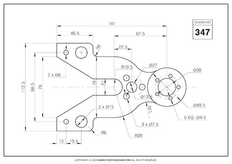 2d Cad Exercises 347