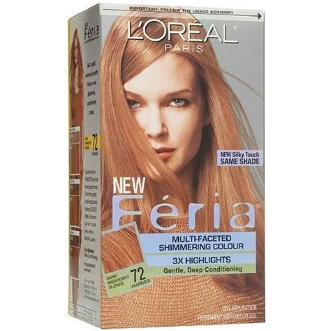Loreal Feria Multi Faceted Shimmering Colour 3x Highlights Permanent Caramel Kiss 72 1 Ea