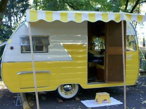 Nice Yellow Vintage Travel Trailers Vintage Camper Interior