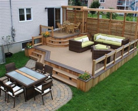 If you're looking for an easier path, consider a wooden walkway. Home Elements And Style Simple Wood Patio Deck Designs ...