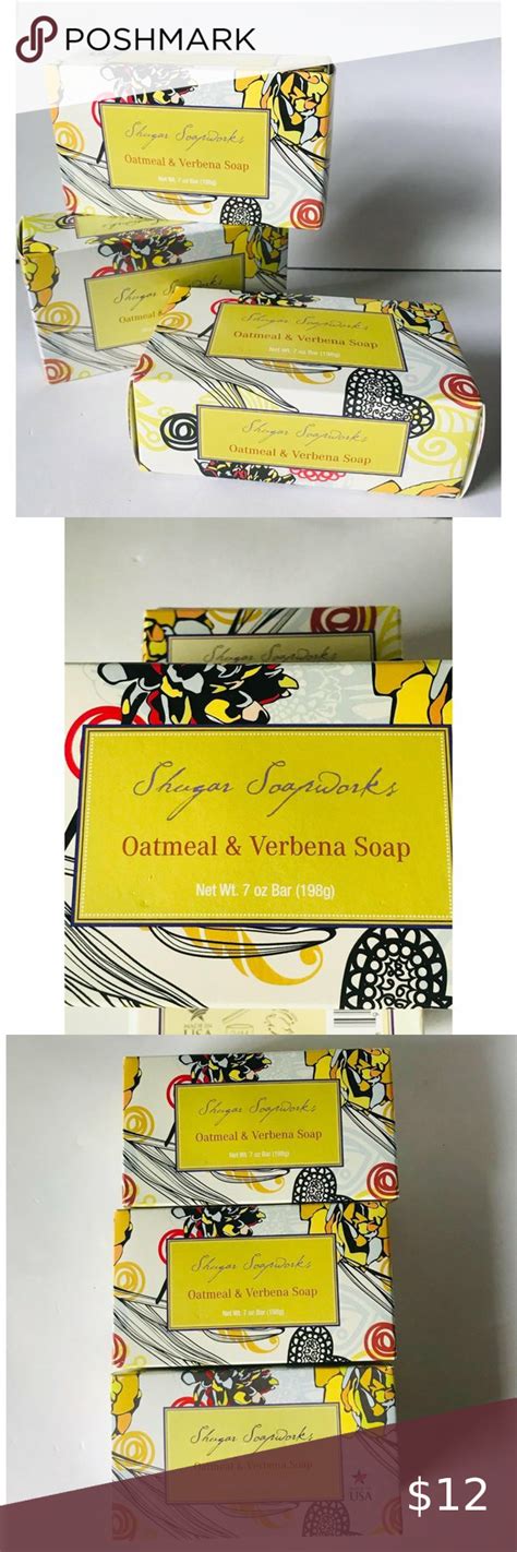 Shugar Soapworks Oatmeal And Verbena Bar Soap Set 3 Soap Set Bar Soap Soap