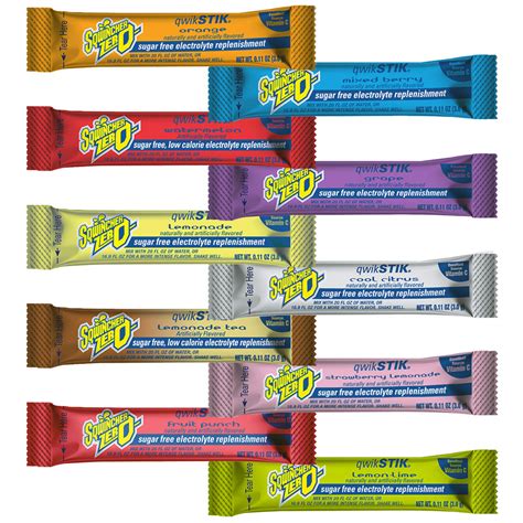 Sqwincher Qwik Stiks Retail Mixed Flavours 10 Pack Southern Cross