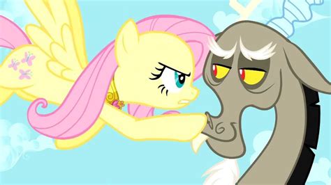 Discord Trolling Fluttershys Stare My Little Pony Friendship Is
