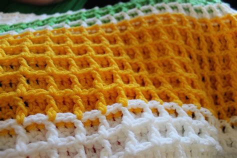 Easy Double Crochet Afghan Patterns Waffle Stitch Crochet Tutorial Lu