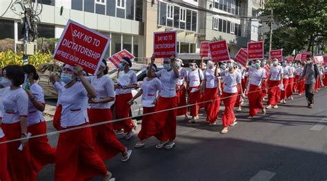 Myanmar's military rulers have shut down the country's internet as thousands of people joined the largest rally yet against monday's coup. Resistance to military regime in Myanmar mounts as nurses, bankers join protests - despite ...
