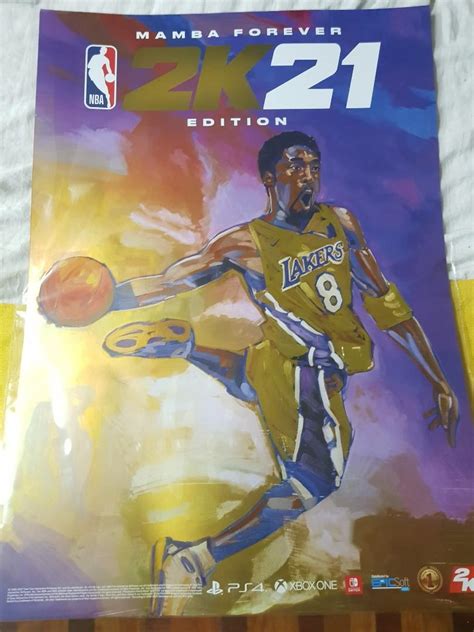Nba 2k21 Mamba Forever Edition Poster Ps4 Video Gaming Video Games