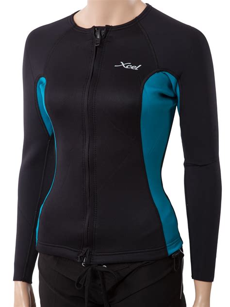 Xcel Womens Longsleeve Front Zip Aqua Fitness Wetsuit Jacket