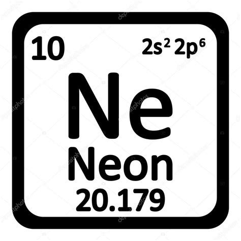 Elemento Tabla Periódica Icono De Neón 2022