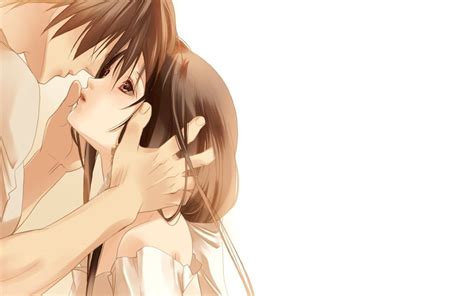 Anime Couple Kiss Wallpapers Top Free Anime Couple Kiss Backgrounds Wallpaperaccess