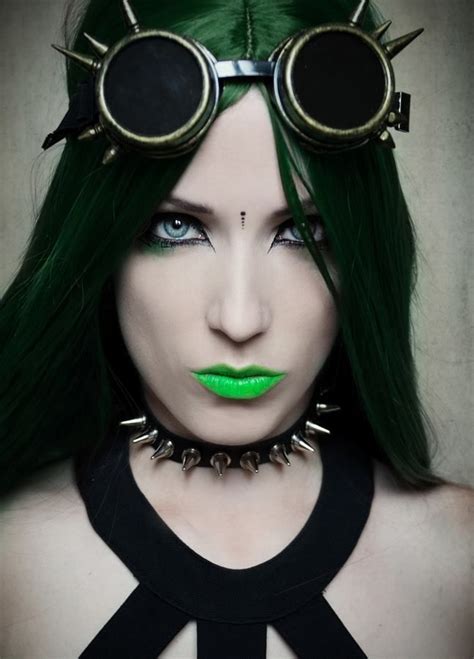 Pin By Dolomite On Just Green My Favorite Color Goth Beauty Hot