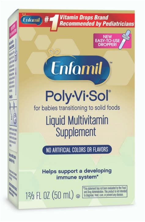 2 Pack Enfamil Poly Vi Sol Liquid Multivitamin Supplement 50 Ml