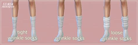 Wrinkle Socks 3 Versions At Marigold Sims 4 Updates