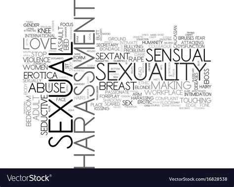 Sexuality Word Cloud Concept Royalty Free Vector Image