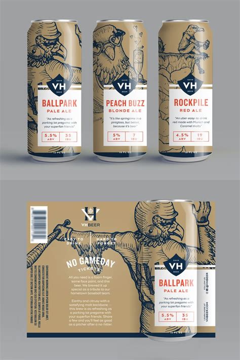 Beer Can Packaging Design — Vh Beer Drinks Packaging Design Beer