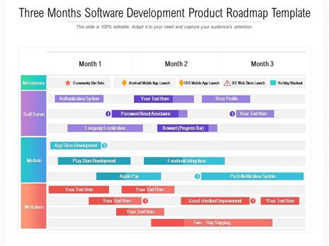 Software Development Roadmap Template