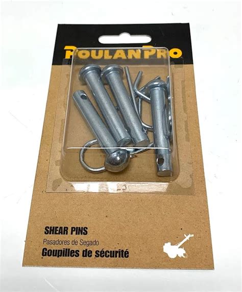 4 Pack Shear Pins And Clips Compatible With 132673 3146r Craftsman