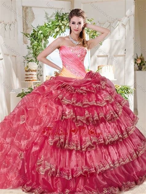 Gorgeous Beaded And Ruffled Big Puffy Best Quinceanera Dresses In Rainbow 241 28 Dresses