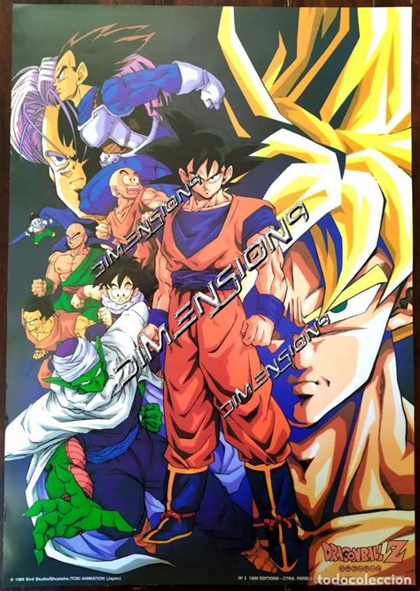 Dragon ball anime ends its run on fuji tv after 153 episodes on april 19; poster nº 3 dragón ball z, akira toriyama 1989. - Comprar en todocoleccion - 207061633