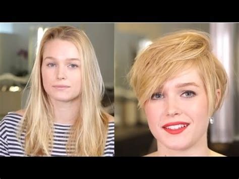 Short haircut for men, fast & easy tutorial to at home, follow the step by step with mette and rasmus and get the perfect short. Long To Sexy Short Haircut Makeover - YouTube