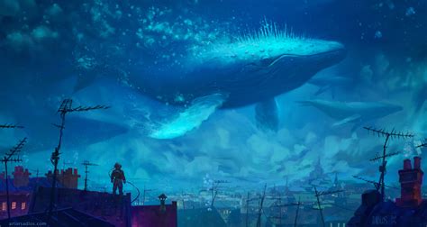 4k Divers Digital Art Fantasy Art Artwork Whale Hd Wallpaper Rare Gallery