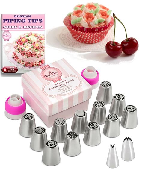 Amazon Com Russian Piping Tips Set 29 Pcs 14 Icing Frosting Nozzles
