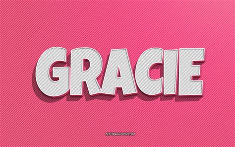 Download Wallpapers Gracie Pink Lines Background Wallpapers With