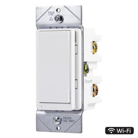 Ge In Wall Wi Fi Smart Switch White 40792 The Home Depot