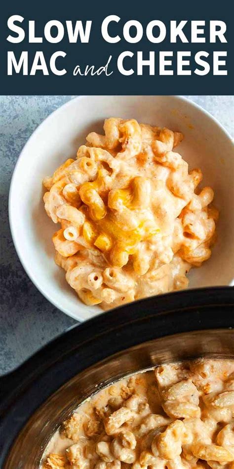 Slow Cooker Mac And Cheese Recipe Mac And Cheese Slow Cooker Slow Cooker Recipes