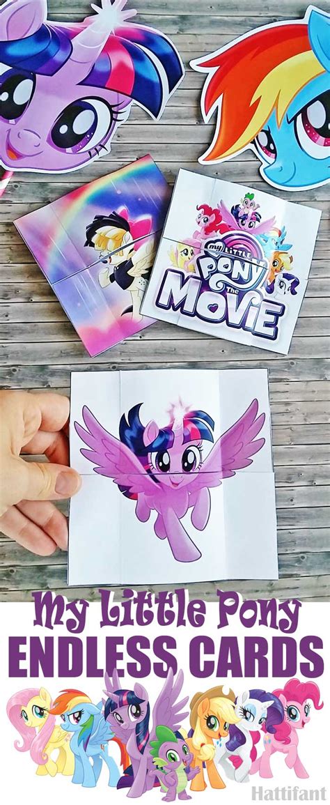 Its a simple card which can be added to explosion box or scrap book to make. My Little Pony Endless Cards - Hattifant
