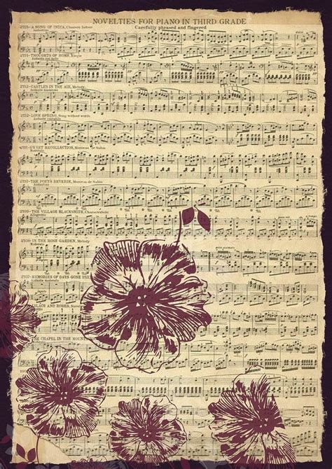 Vintage Music Sheets Printable Printable World Holiday
