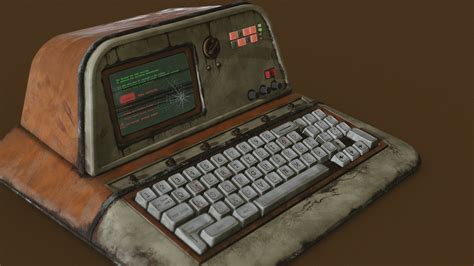 Old Retro Futuristic Spaceship Computer Download Free 3d Model By