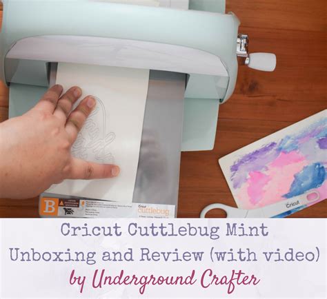 Cricut Cuttlebug Mint Unboxing And Review With Video Underground