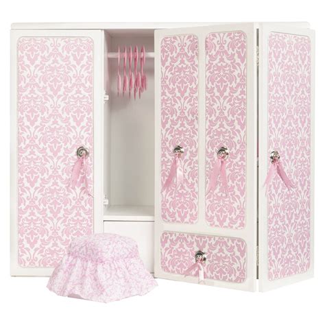 our generation wooden wardrobe with ribbons pink furniture wooden