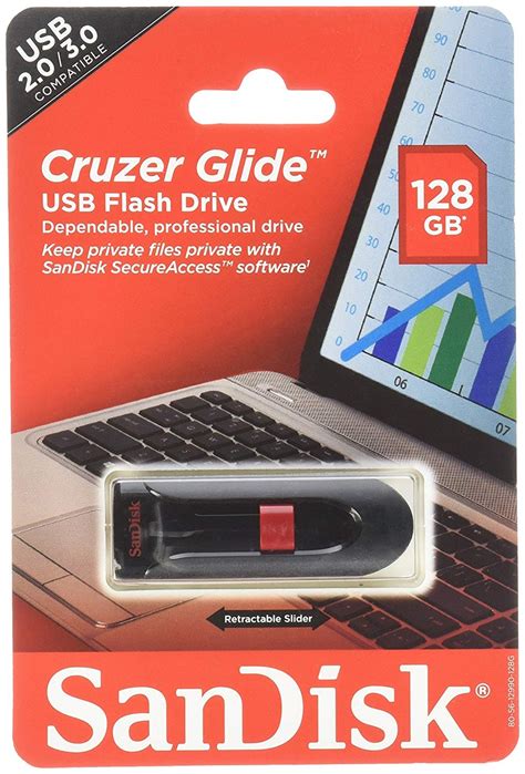 Sandisk Cruzer Glide Usb Flash Drive 128 Gb