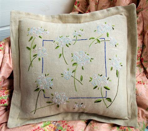 Embroidered Daisies Cushion Pattern For July 2013 Bustle And Flickr