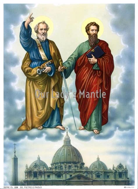 Saints Peter And Paul 75x10 Catholic Art Print Picture Printed In