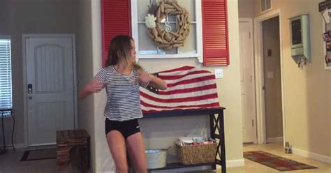 Dad Catches Daughter Dancing In Living Room Joins In For A Highly