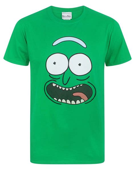 Rick And Morty Pickle Rick Face Mens T Shirt Vanilla Underground
