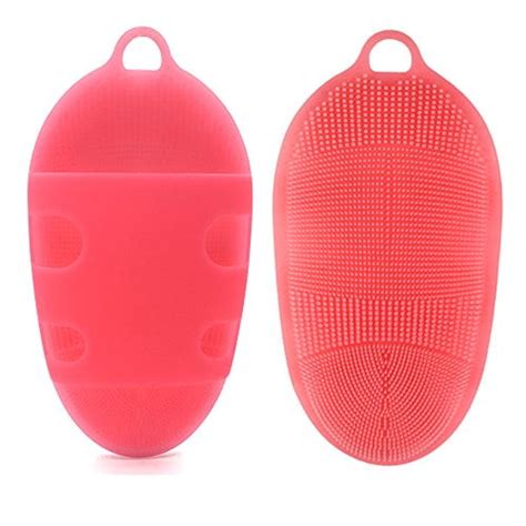 innerneed soft silicone body cleansing brush gentle bath exfoliating glove shower scrubber for
