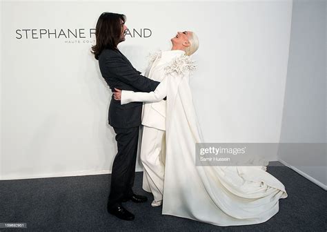 stephane rolland and carmen dell orefice pose backstage at the news photo getty images