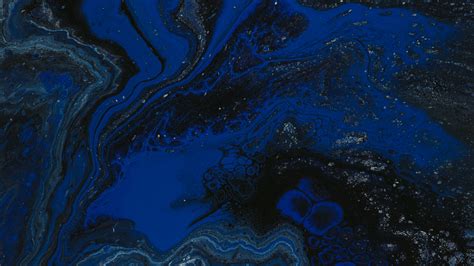 Download Wallpaper 3840x2160 Stains Paint Liquid Blue