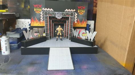 Wcw Nitro Entrance Stage Custom Made For Wrestling Figures Wwe Wwf Ecw Ebay