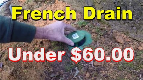 Do It Yourself French Drain Under 6000 Youtube