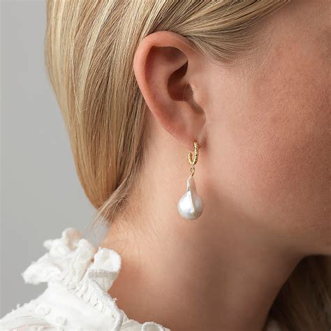 Seaweed Pearl Earring - ANNI LU