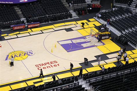 Nba Basketball Court Floor Lakers