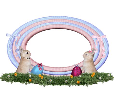 Bunnies Easter Frame Gallery Yopriceville High Quality Images And
