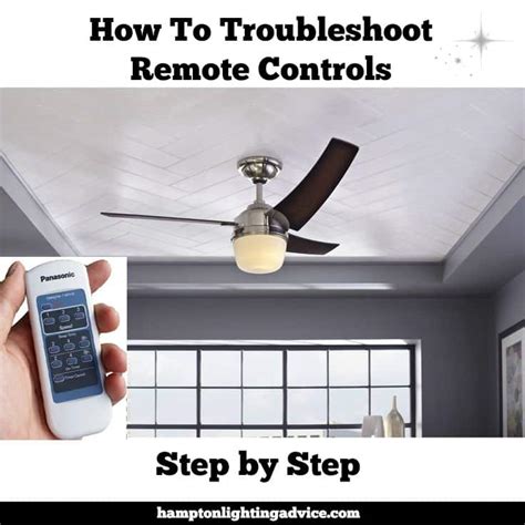 A smart ceiling fan has its light and fan connected to your smart home. Troubleshooting Your Remote Controls Step by Step ...