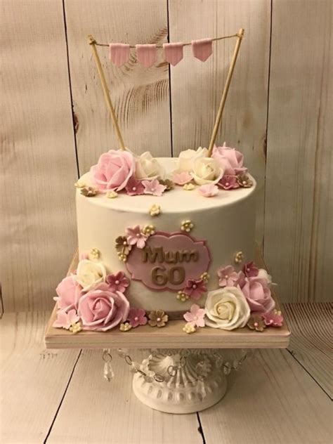 You can write name on this cake to make their birthday special. 60th Birthday Cake … (With images) | 60th birthday cakes, Mom cake, Birthday cake for mom
